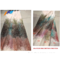 Tissu de robe Abaya imprimé en mousseline de soie arabe 50D en polyester